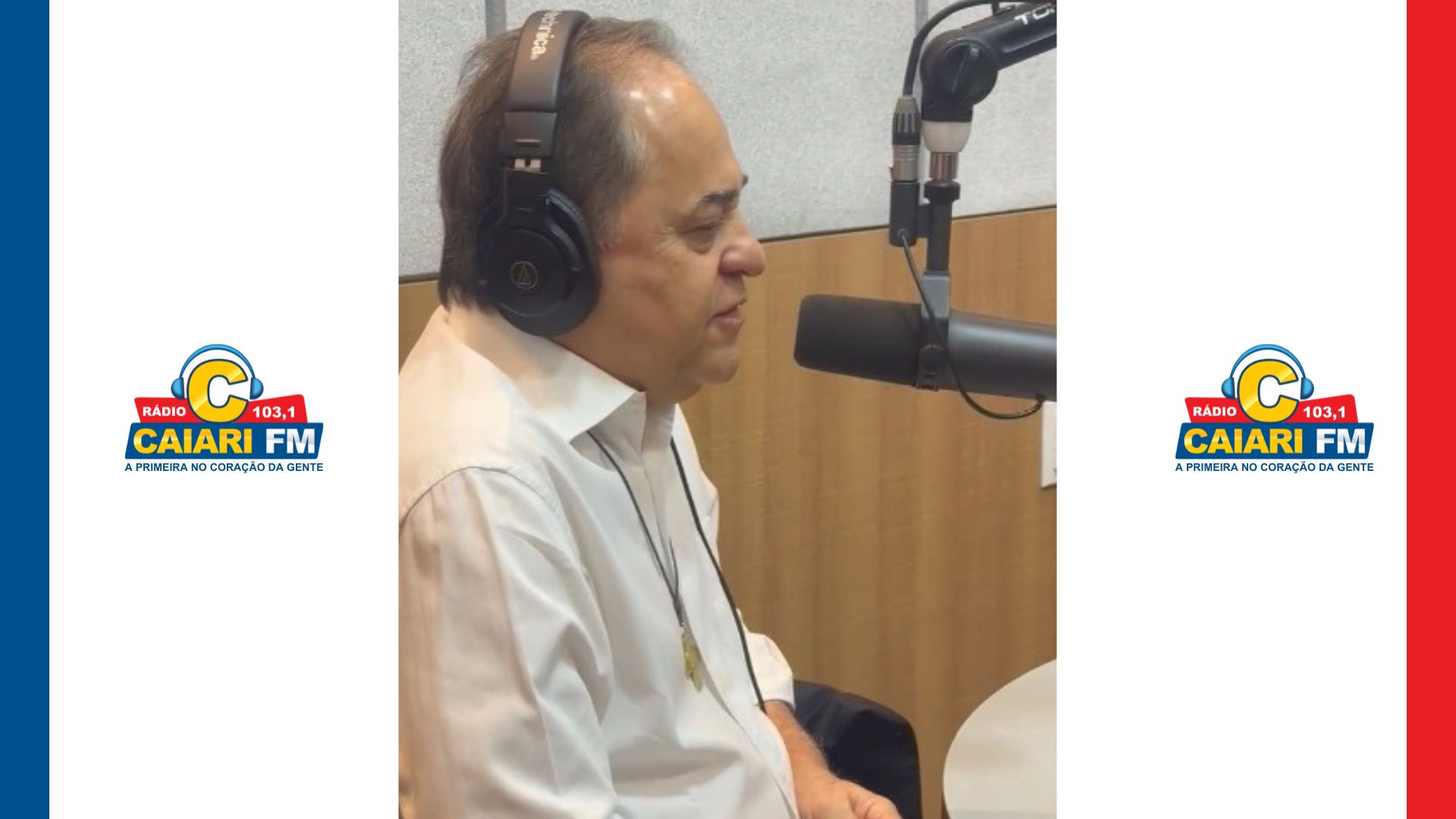 Padre João Carlos visita Rádio Caiari e se apresenta neste sábado no Congresso Eucarístico