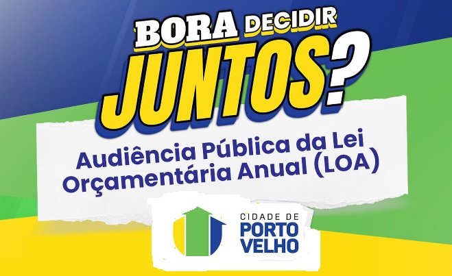 Prefeitura realiza audiências públicas nos dias 5 e 7 de agosto para definir prioridades do orçamento municipal de 2026