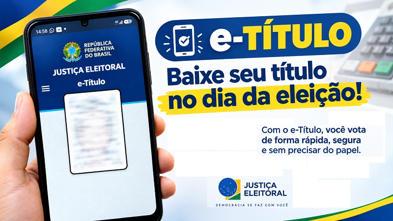 Presidente do TSE anuncia que e-Título poderá ser baixado inclusive nos dias de votação